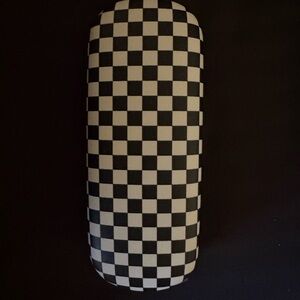Checkered Black and White Glasses Case